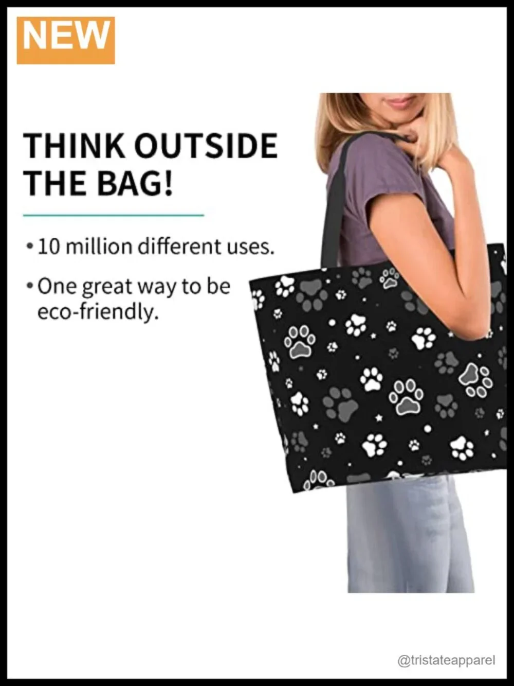 Large Capacity Polyester Tote Bag Reusable Grocery Shopping Beach Travel